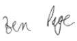 Ben Page Signature