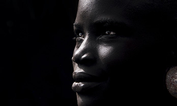 African woman B&W