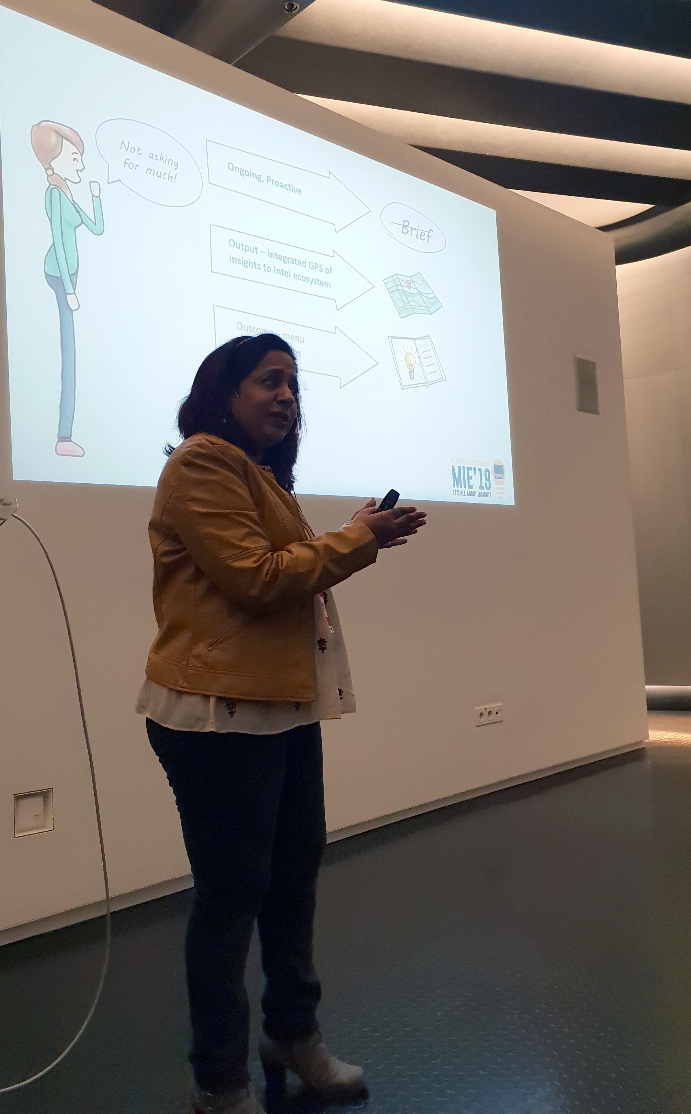 Radhecka presenting