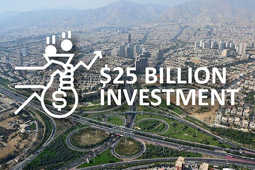 Iran - $25 billion investment in infrastructure
