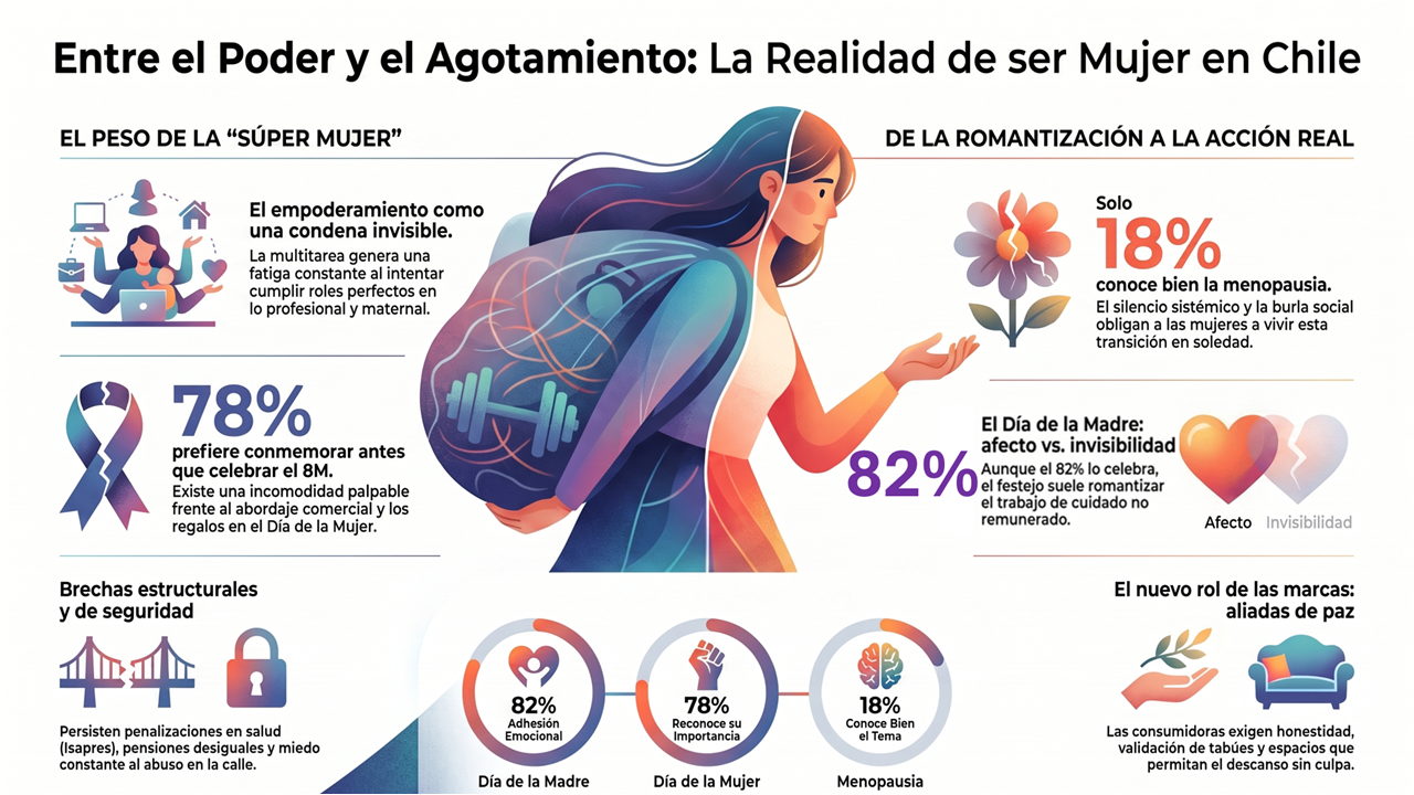 Entre el poder y el agotamiento: ser mujer en Chile - Andrea Contreras
