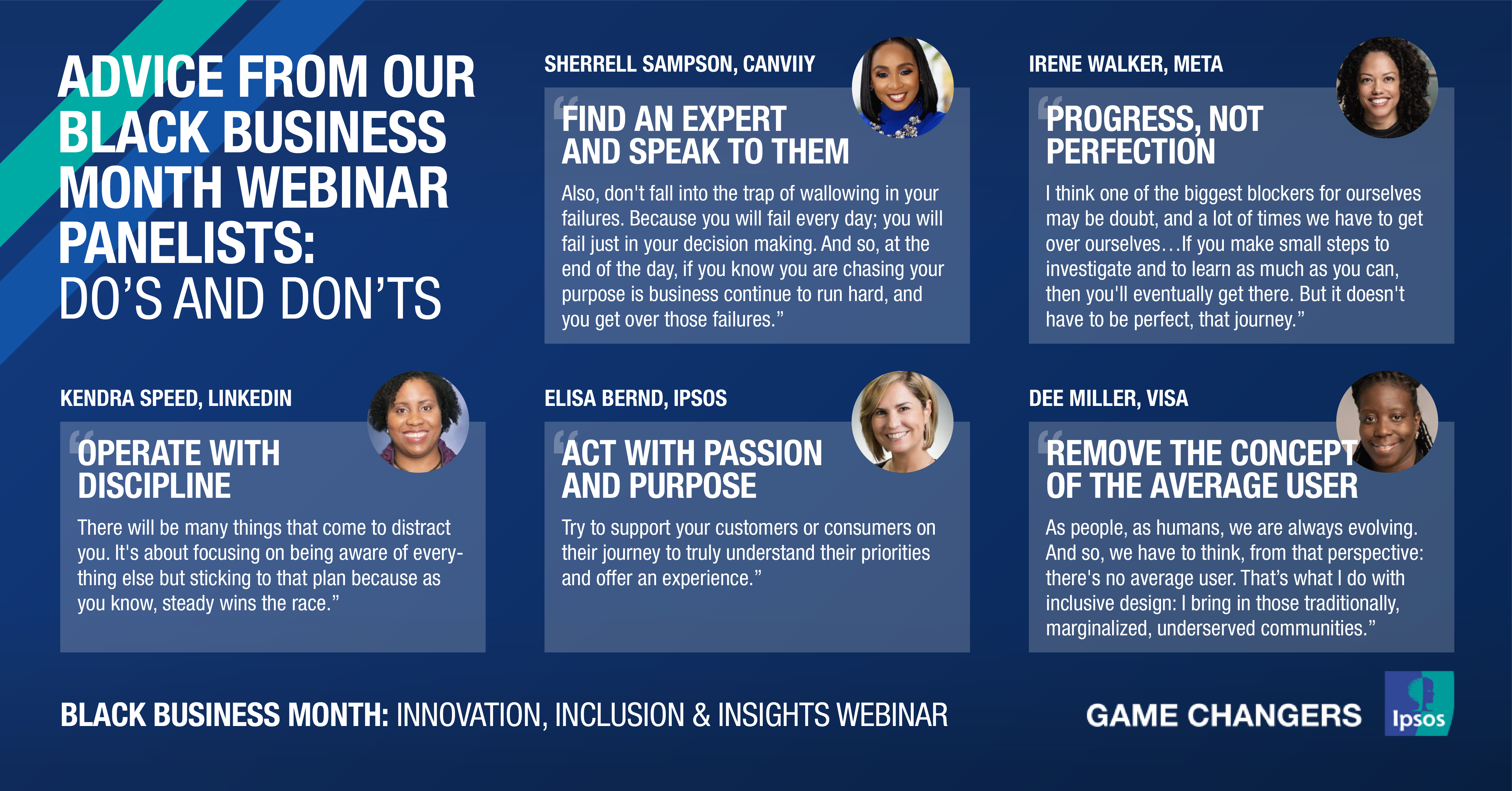 Advice from our Black Business Month panelists