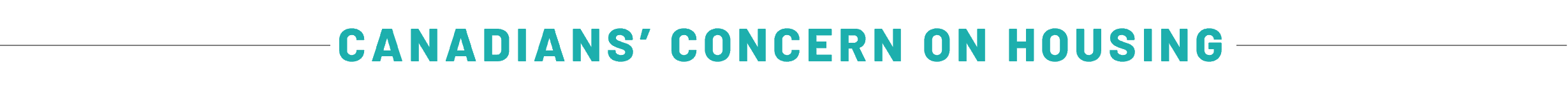 CANADIANS CONCERN ON HOUSING