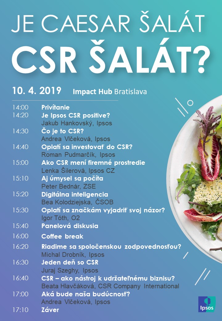 Je Caesar šalát CSR šalát? Program