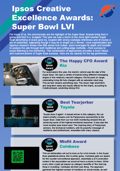 Creative Excellence Awards: Super Bowl LVI - Brands
