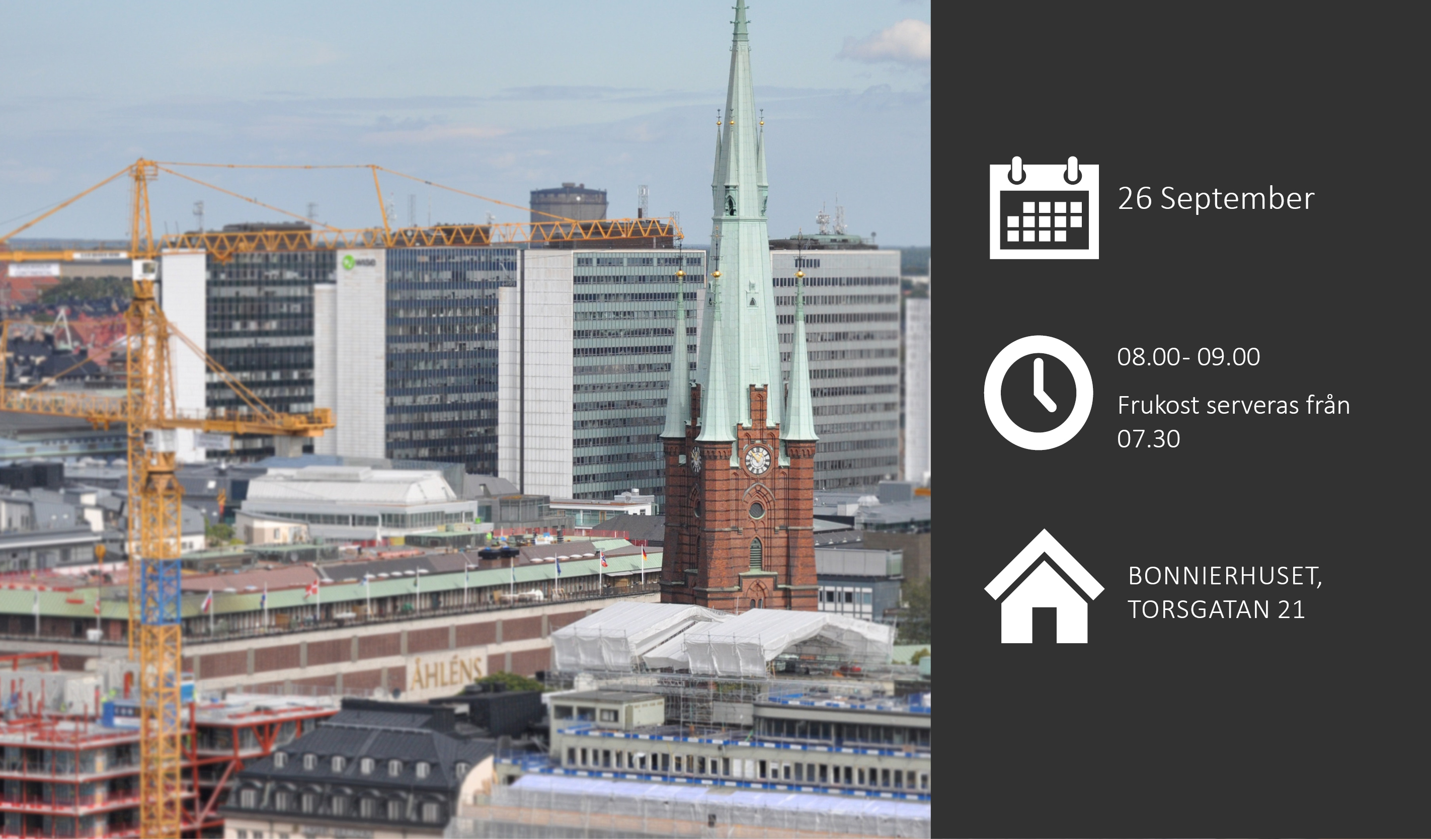 Frukostsamtal om Stockholms framtid