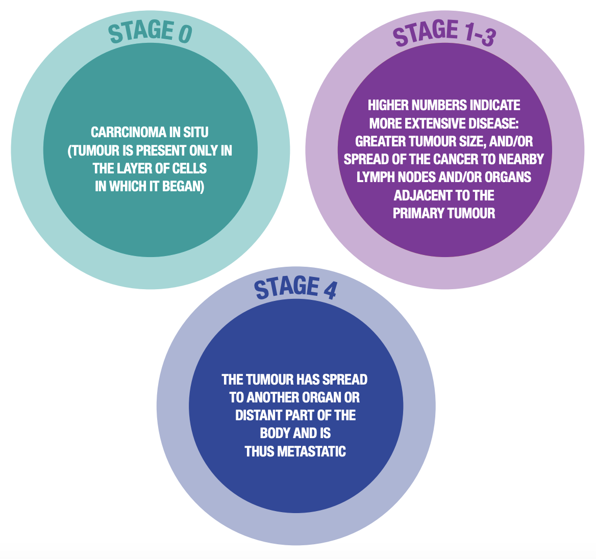 Figure 6: Roman Numeric Staging System for Solid Tumours