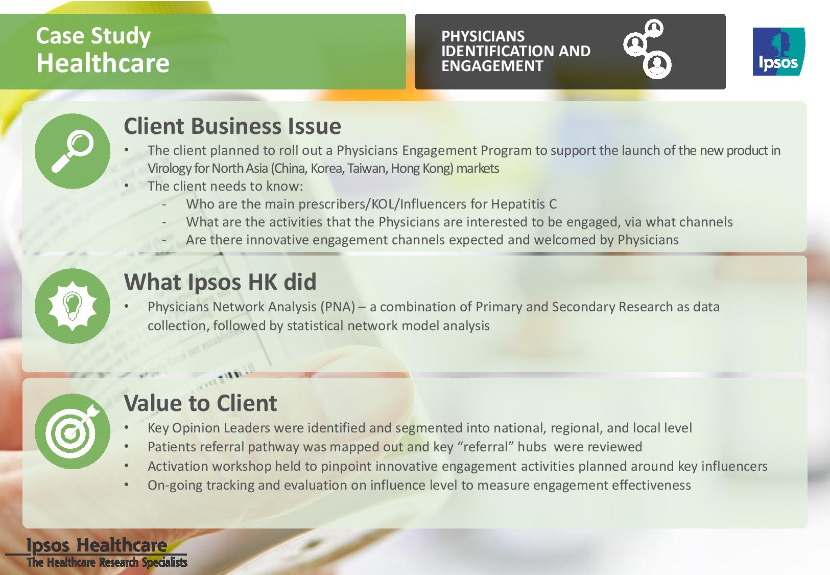 Case Study Physicians Network for Healthcare Ipsos