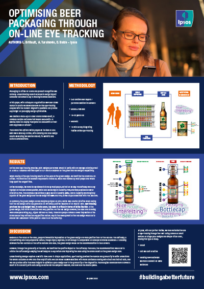 Optimising beer packaging through on-line eye tracking
