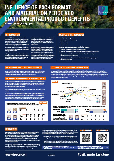 Ipsos - Influence of pack format and material on perceived environmental product benefits