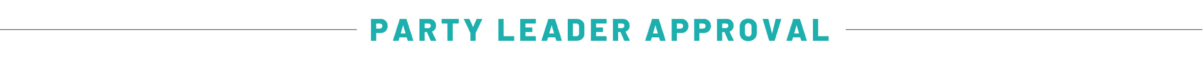 Party leader approval