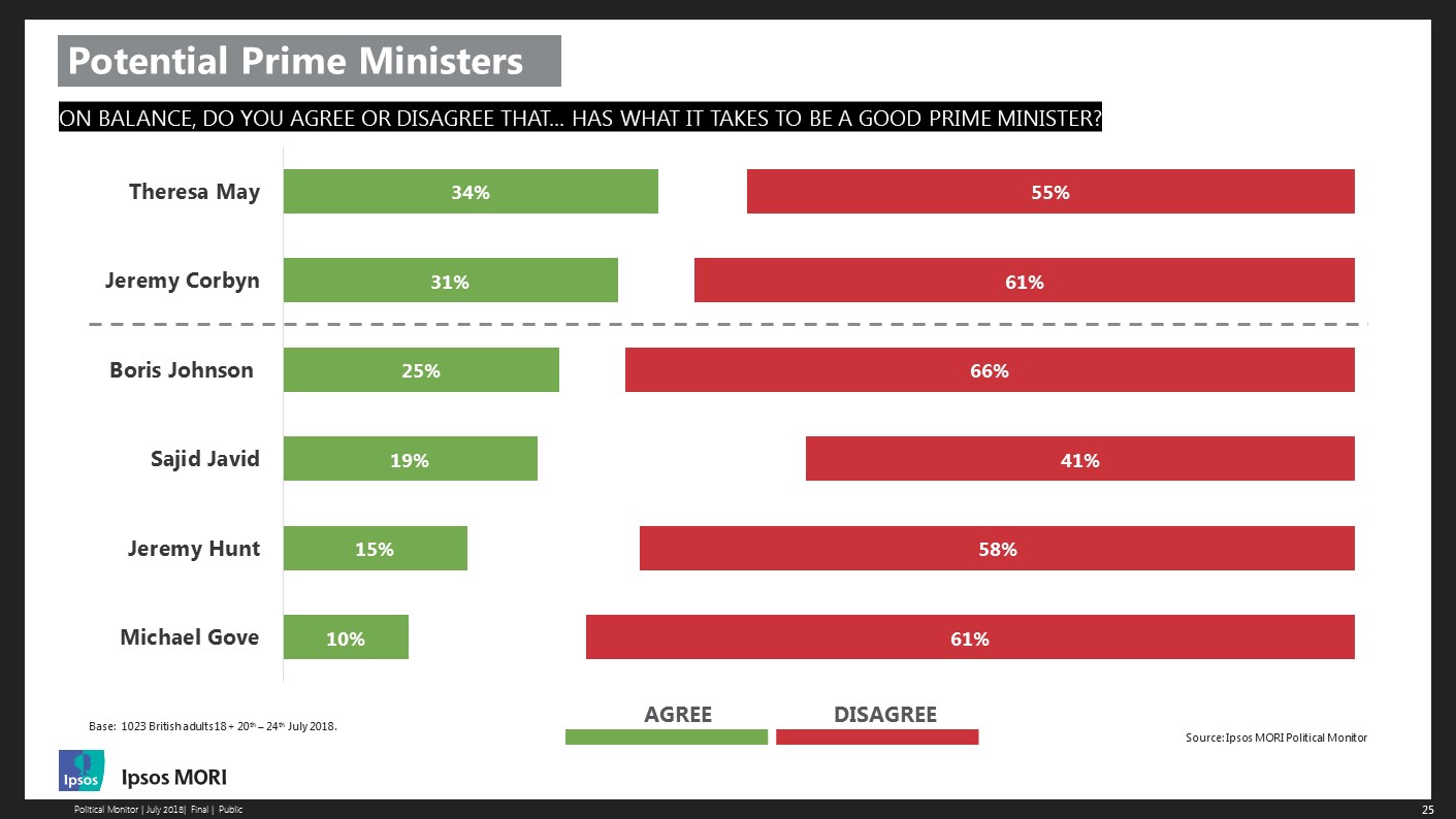 Potential candidates as a good Prime Minister