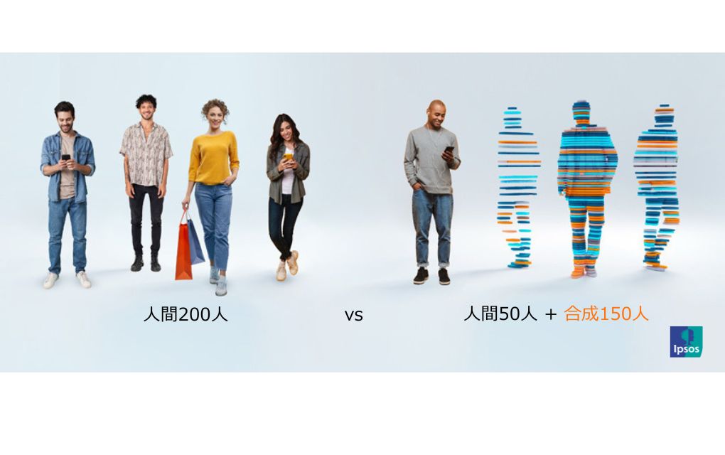 合成データと人間のデータ