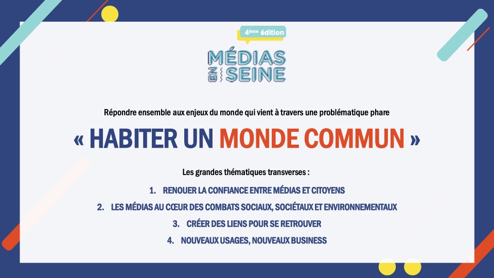 Médias en Seine 2021 : programme