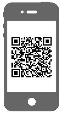 Mockup mit QR Code für Teilhabe Community