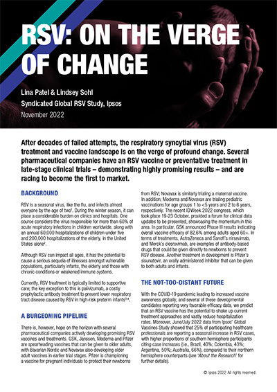 RSV: On the verge of change