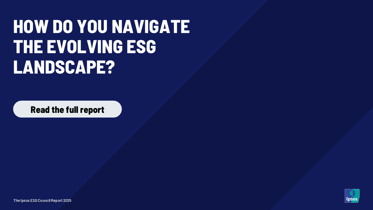 Reset or Retreat: The Ipsos ESG Council