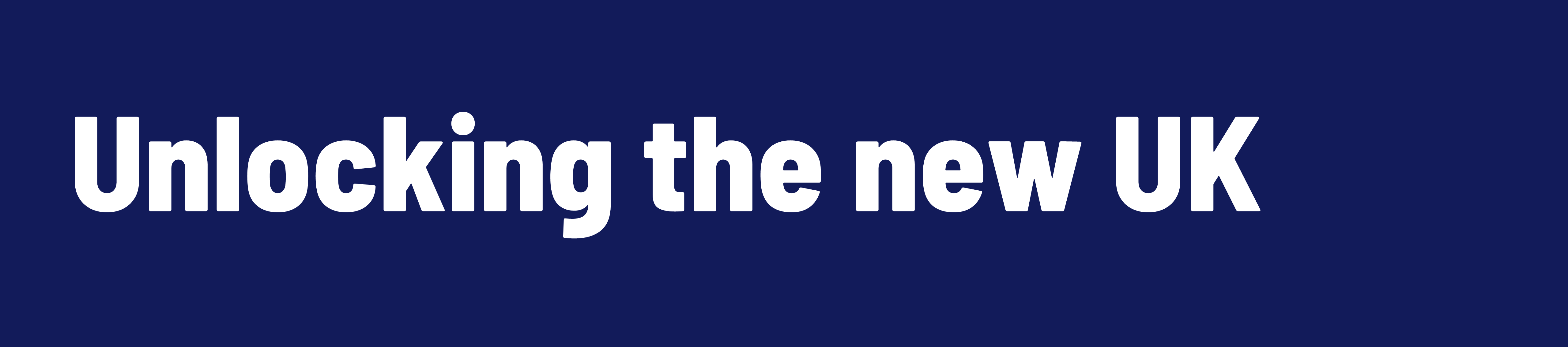 Unlocking the new UK
