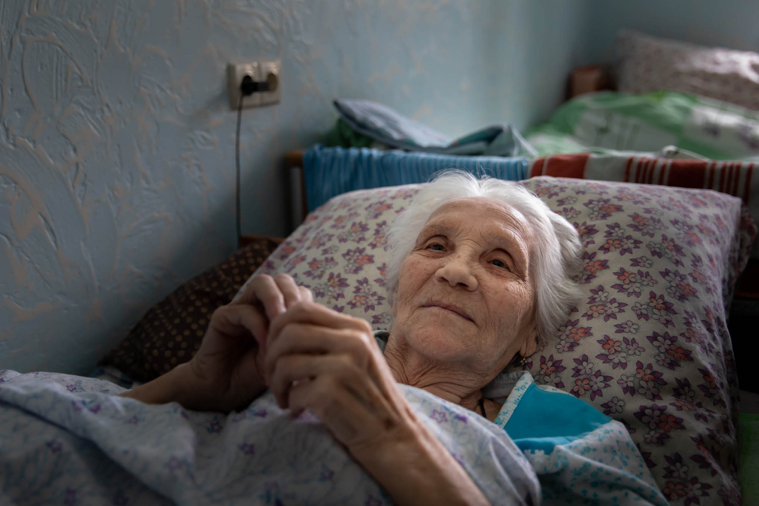 83-year old Maia Konstantinovna staying at a monastery