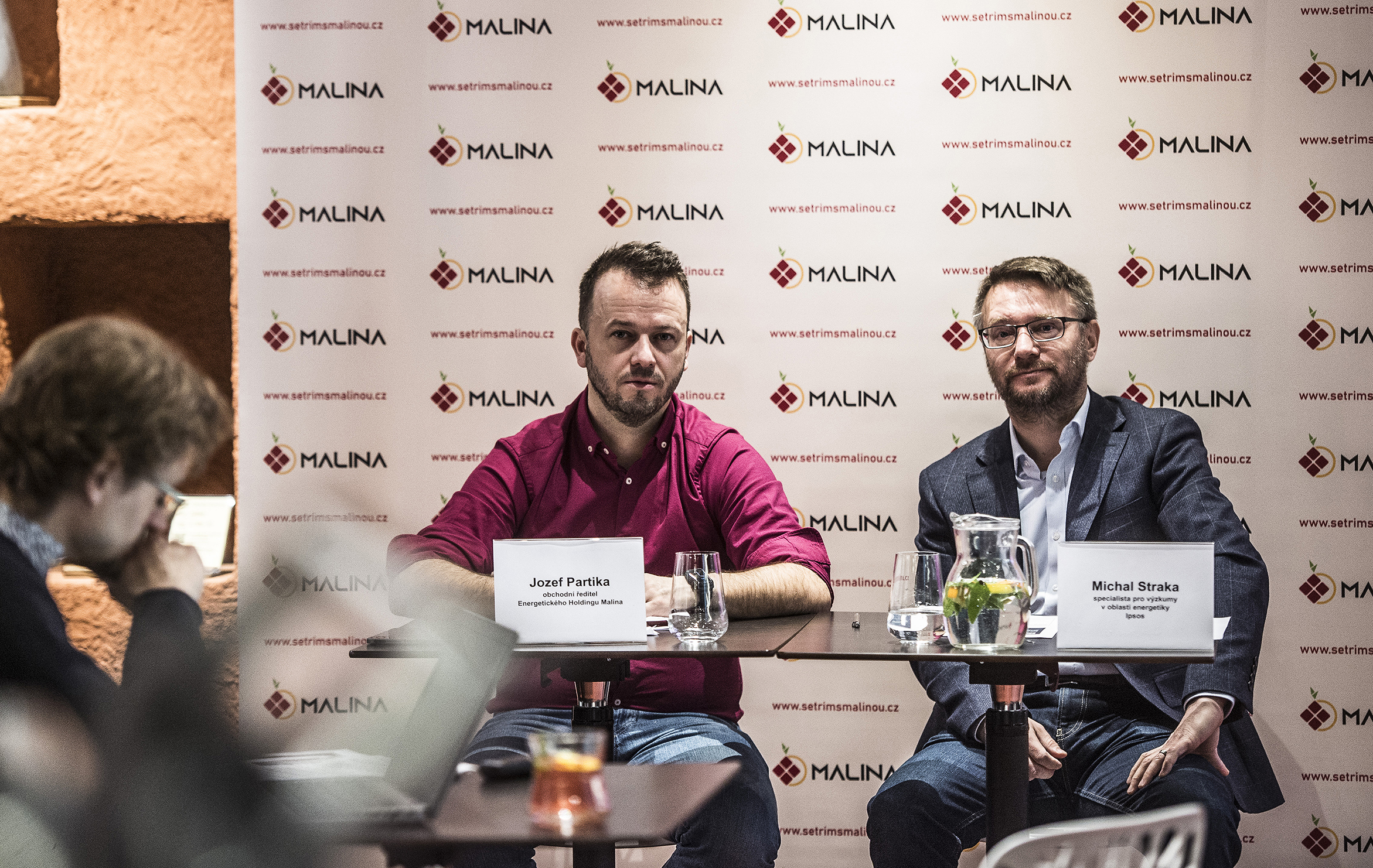 Michal Straka na tiskové konferenci fotovoltaiky