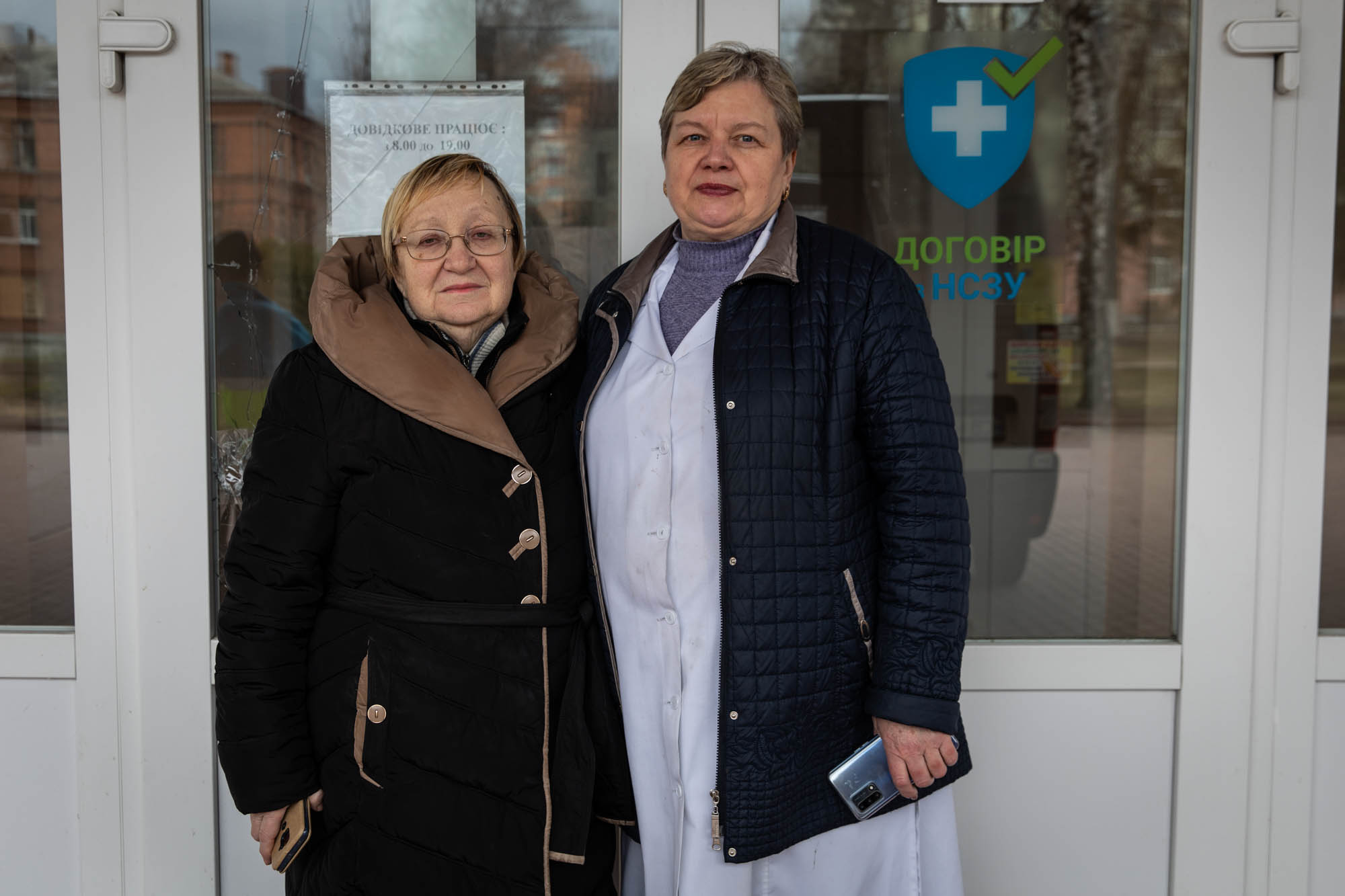 Nurses Olga and Nadia were among a small team of healthcare professionals who cared for more than 150 patients while the city was occupied for 39 days.