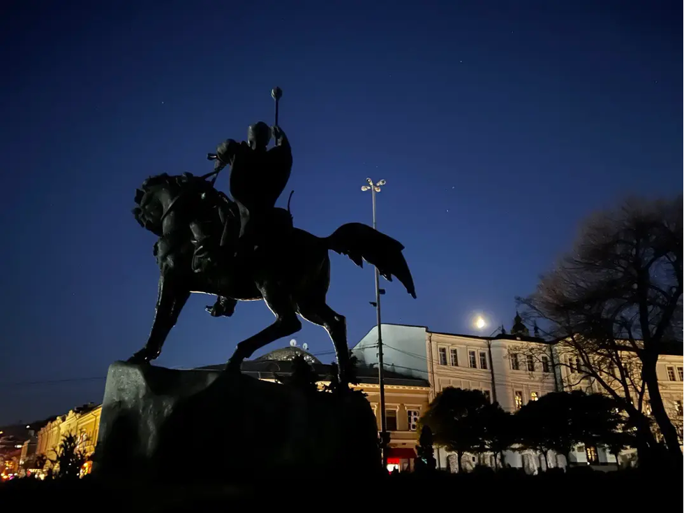 Kyiv under blackout | Photo Credit: Galyna Plachynda