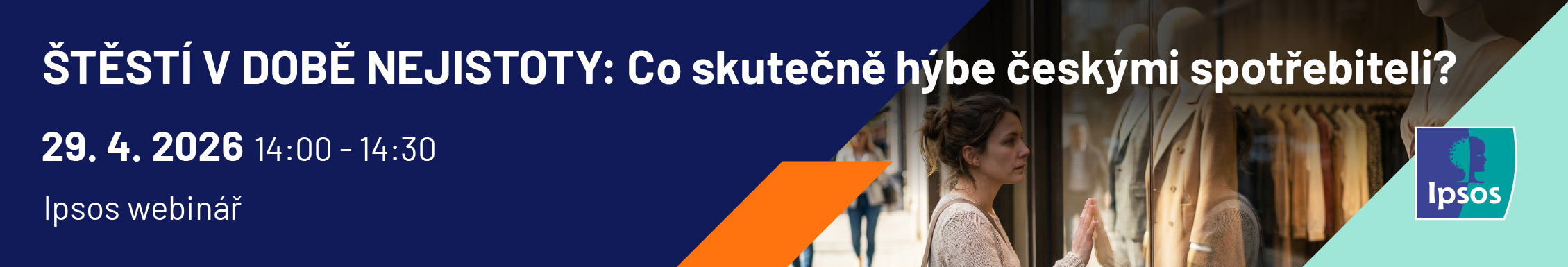 Ipsos: Štěstí v době nejistoty: Co skutečně hýbe českými spotřebiteli?