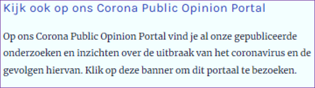 Corona marktonderzoek