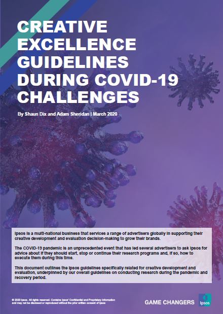 Creative Excellence guidelines during Covid-19 challenges | Ipsos