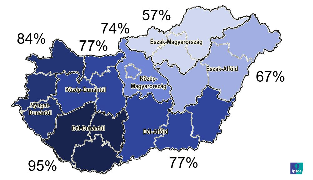 Iskolabezárás régiók