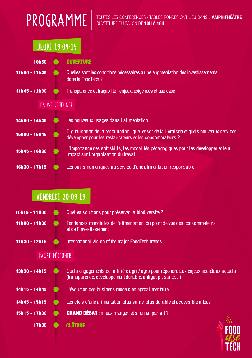 Programme Food use Tech