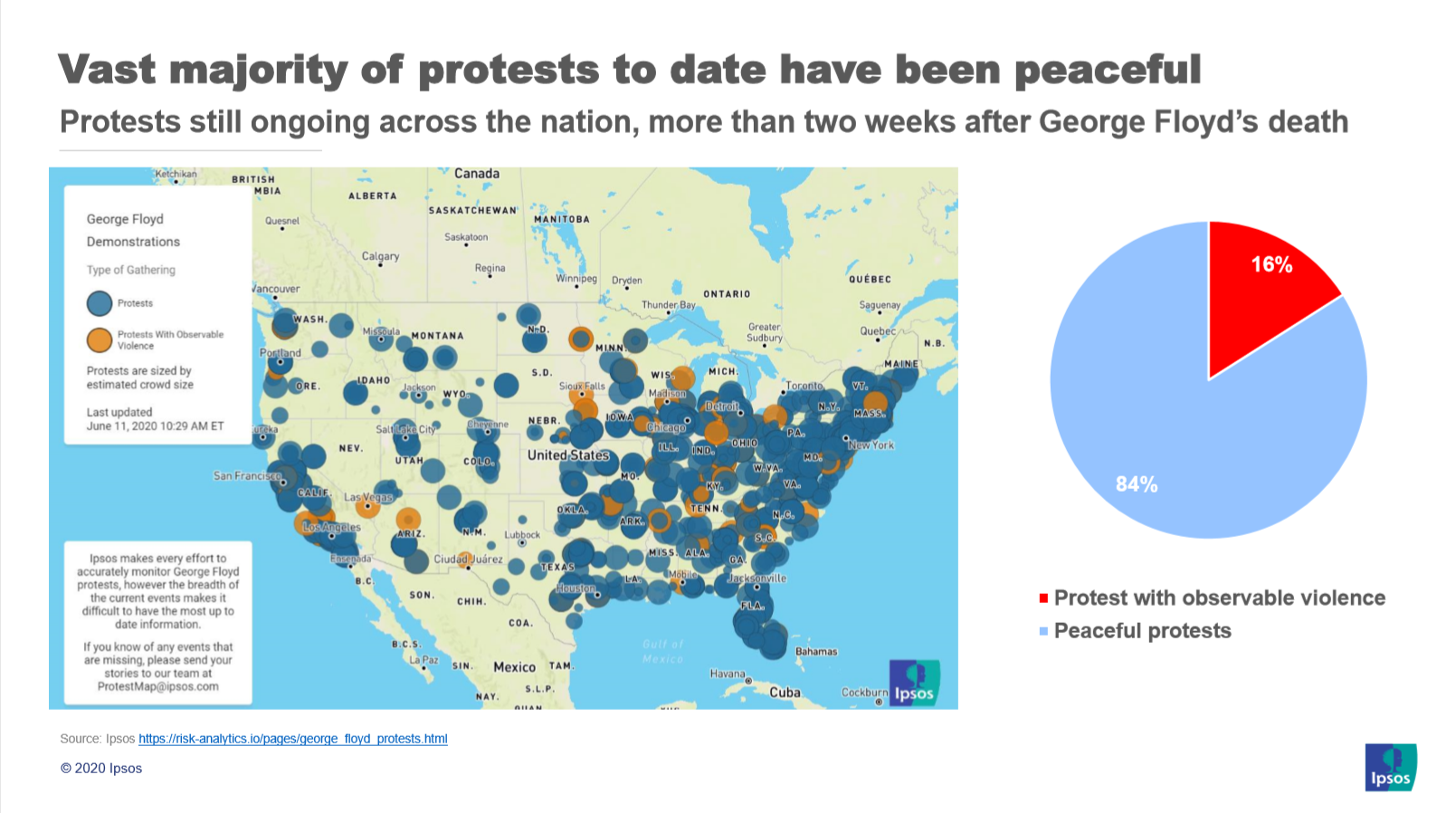 Protest map