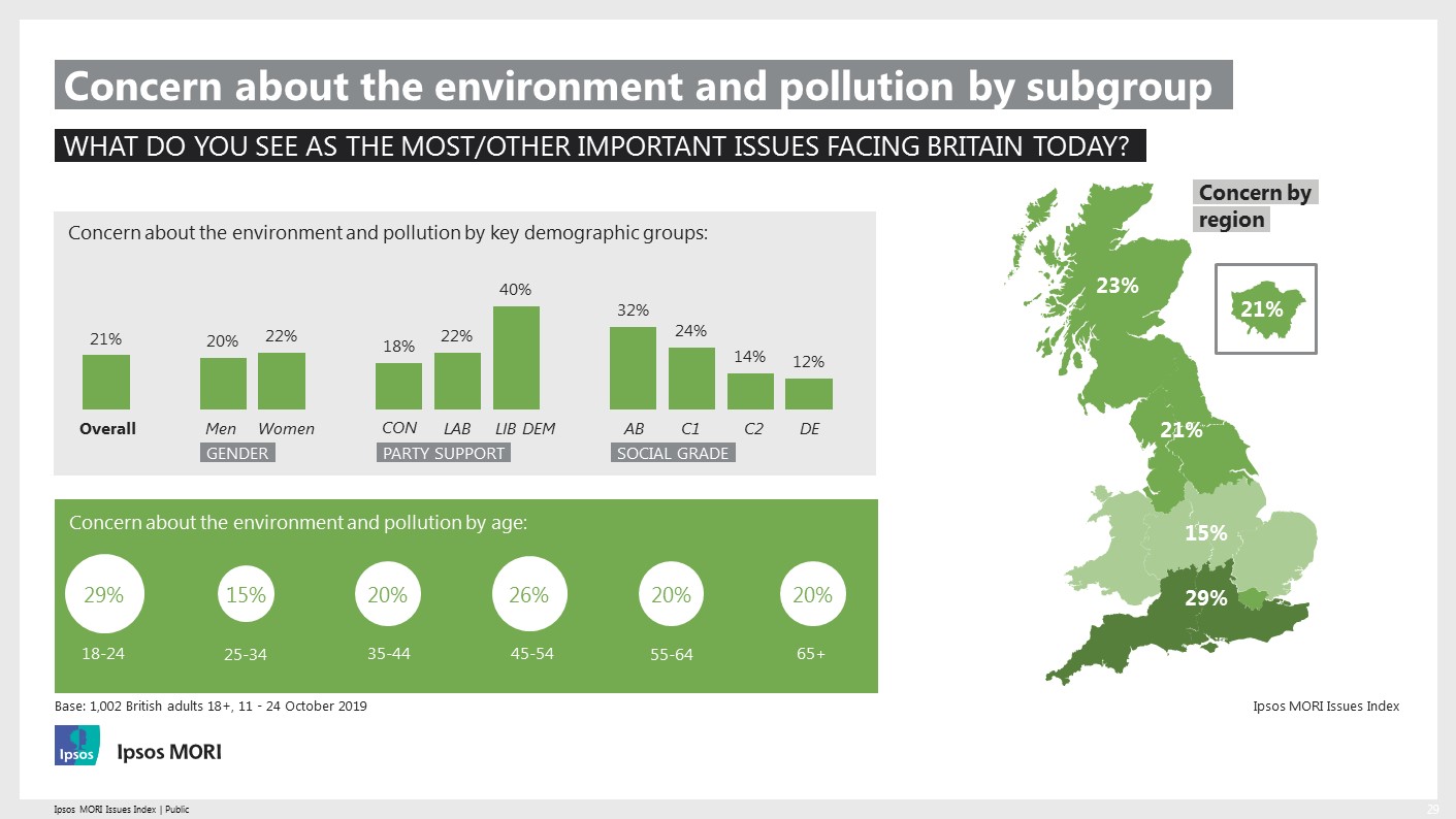 Ipsos Issues Index October 2019