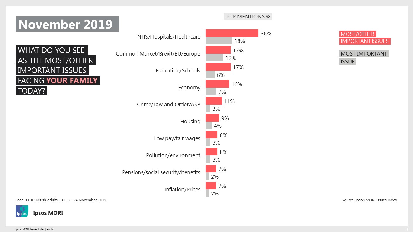 Ipsos Issues Index November 2019
