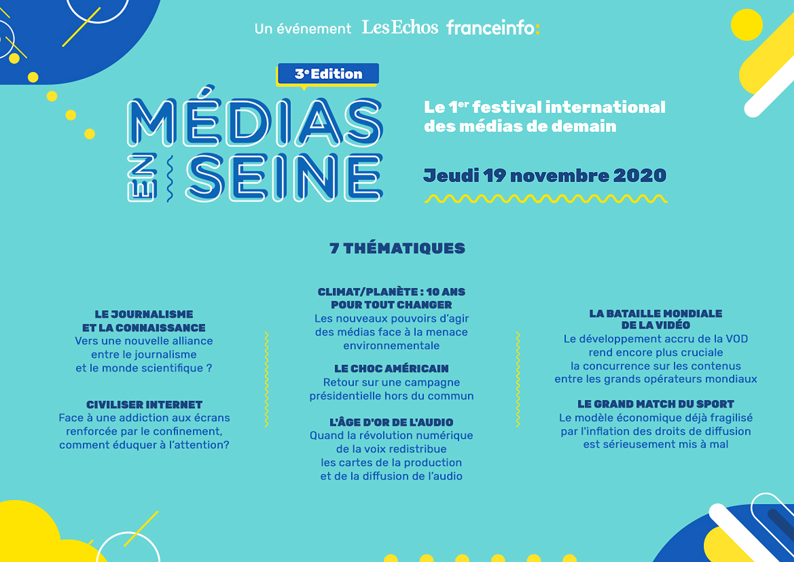 Médias en Seine 2020 : programme