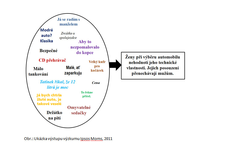 Ukázka výstupu výzkumu Ipsos Moms 2011