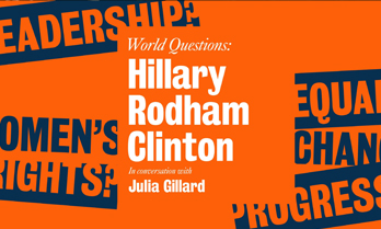 World questions | Hillary Rodham Clinton | Global Institute for Women's leadership | Ipsos