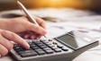 Person using calculator