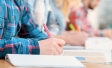 Education - students writing notes