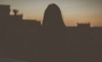 silhouette of a woman standing