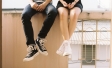 man and woman shoes