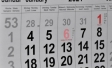 Calendar showing January 2021