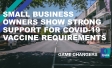 Small business owners show strong support for COVID-19 vaccine requirements