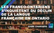 Les Franco-ontariens s’inquiètent du déclin de la langue française en Ontario