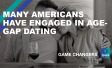 The text "Many Americans have engaged in age-gap dating"