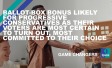Ballot-Box Bonus Likely for Progressive Conservatives as their Voters are Most Certain to Turn out, Most Committed to their Choice
