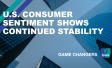 The words "U.S. consumer sentiment shows continued stability "