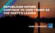 Republican Voters Continue to View Trump as the Party's Leader