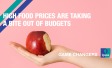 High food prices are taking a bite out of budgets