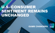 The words "U.S. consumer sentiment remains unchanged"